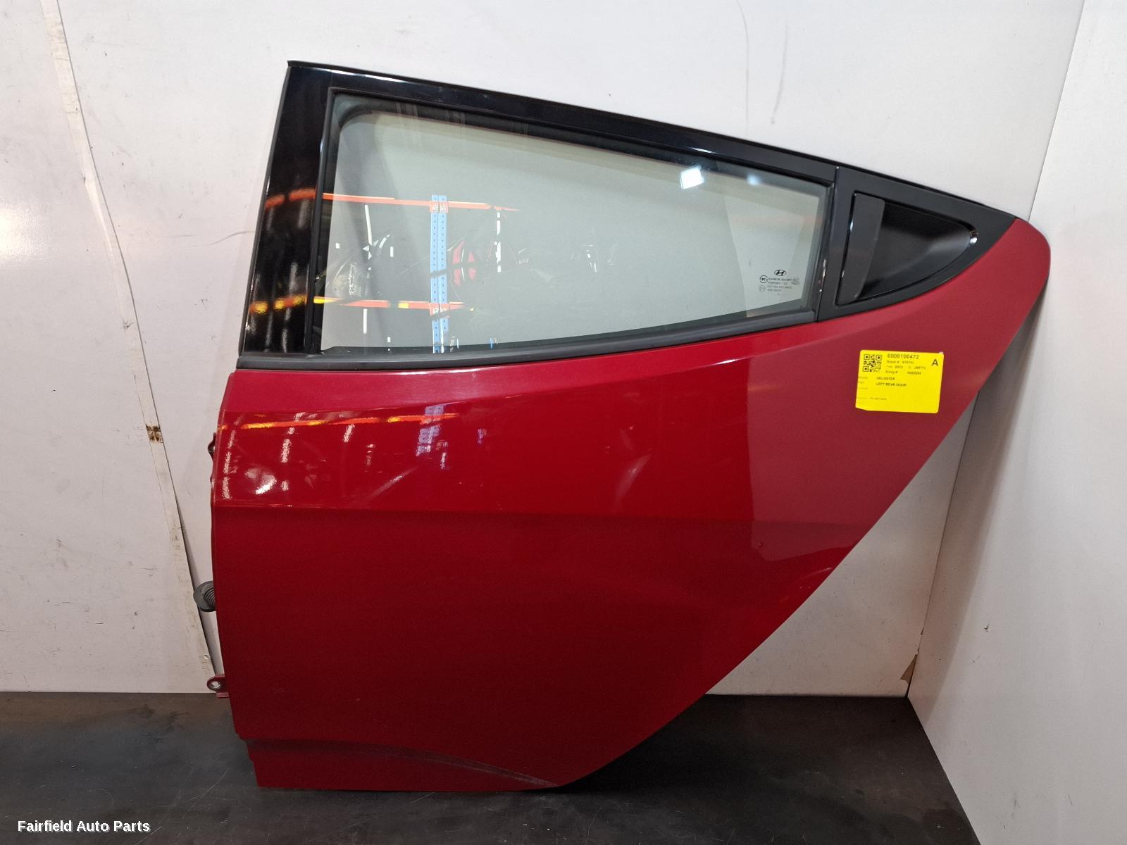 2011-2018 Hyundai Veloster Left Rear Door Sliding