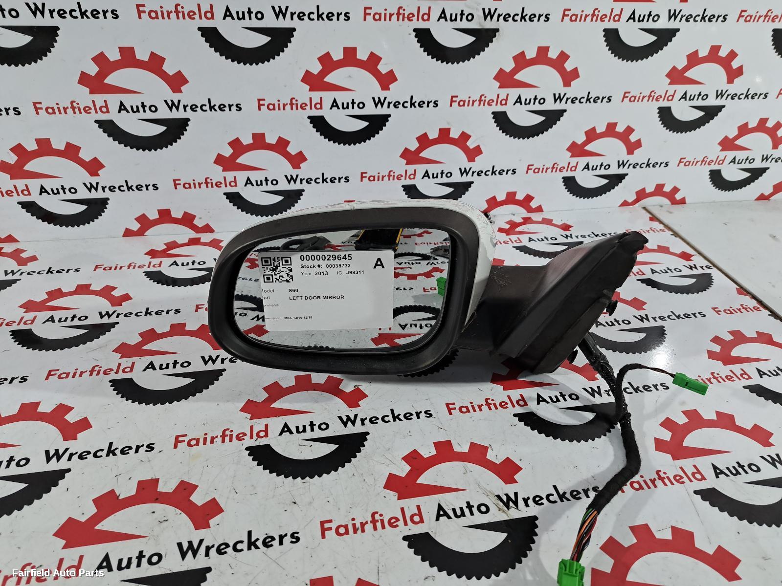 2010-2018 Volvo S60/v60 Left Door Mirror