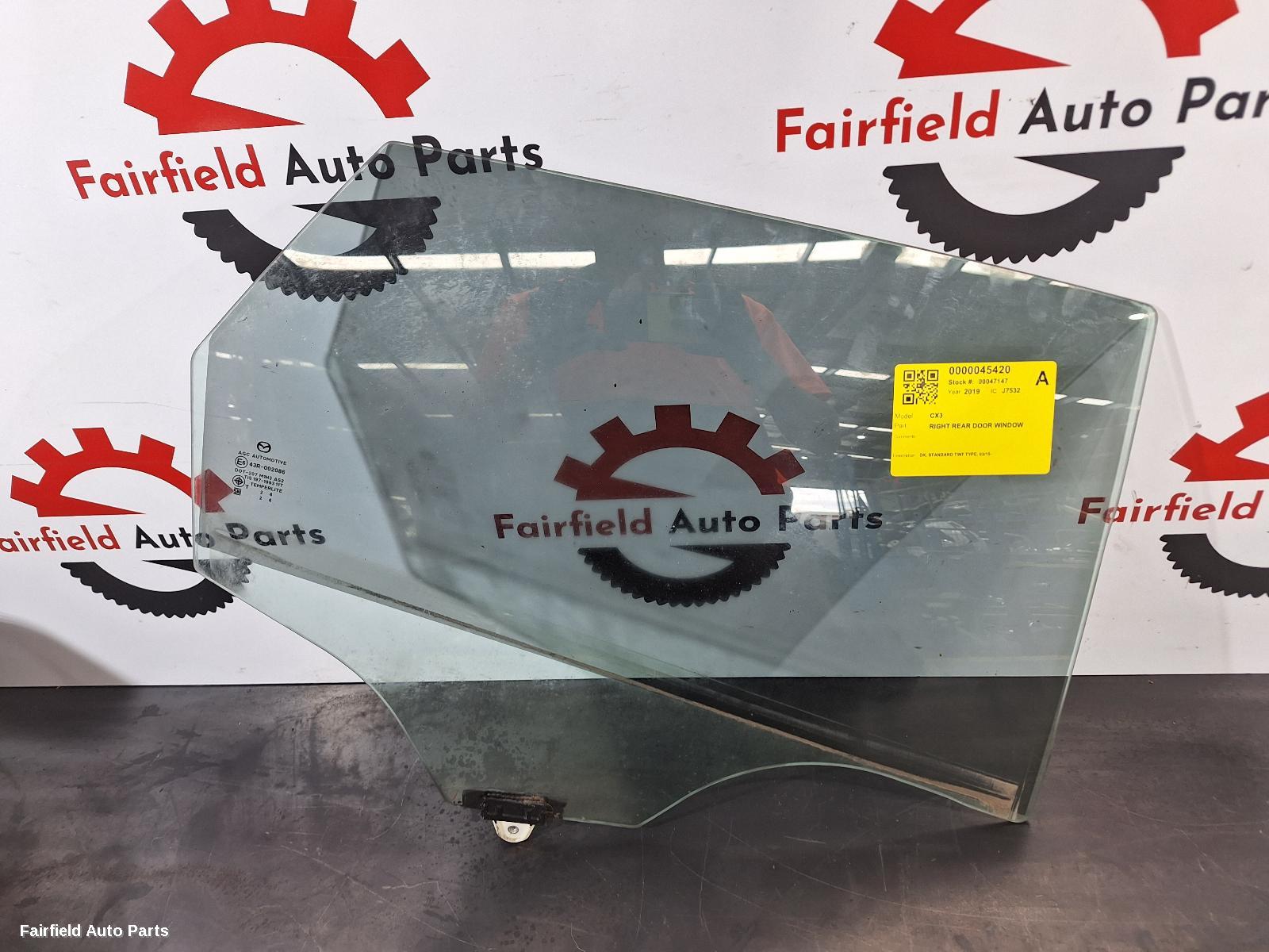 2015-2025 Mazda Cx3 Right Rear Door Window