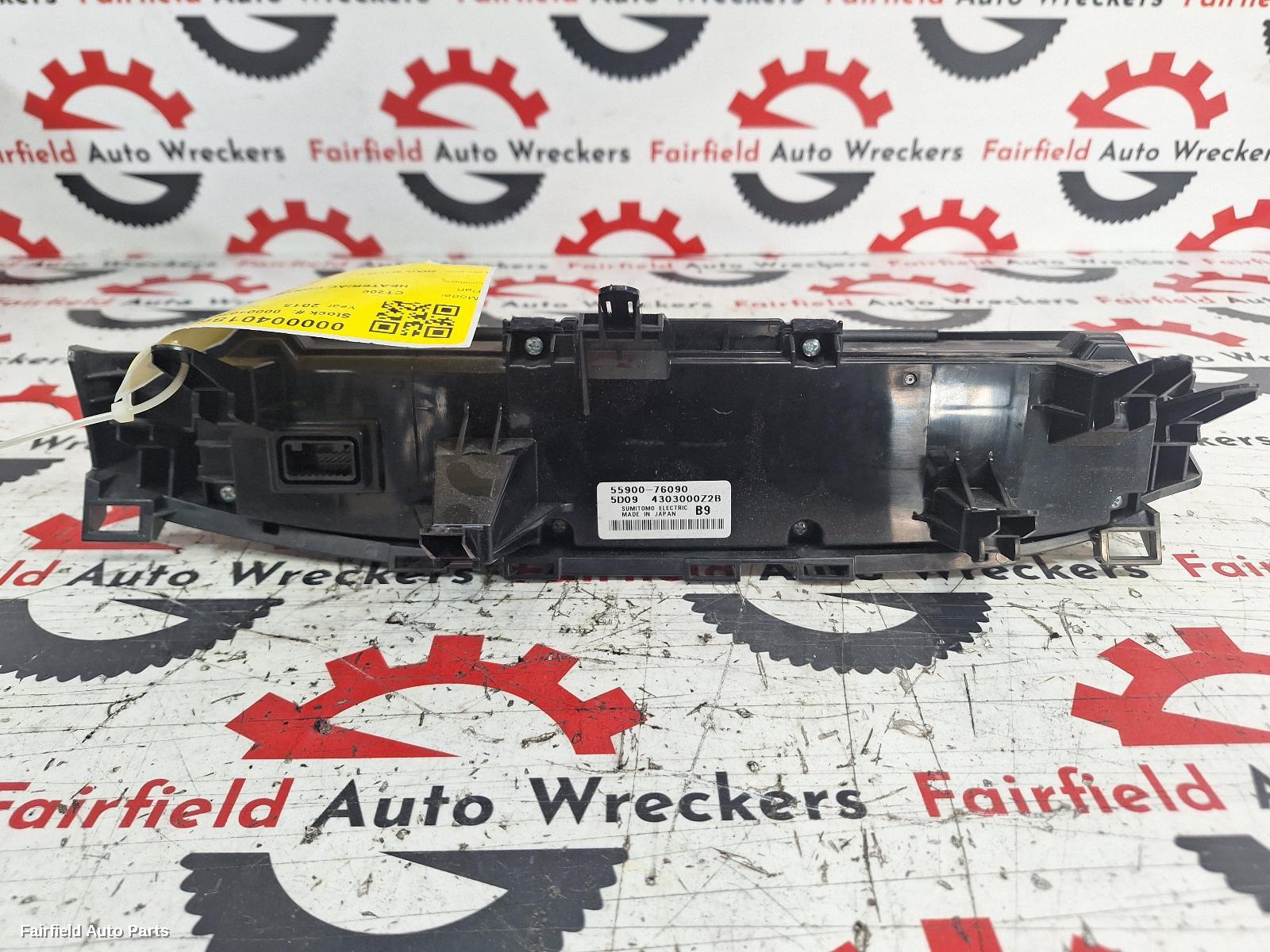 2011-2021 Lexus Ct200h Heater Ac Controls