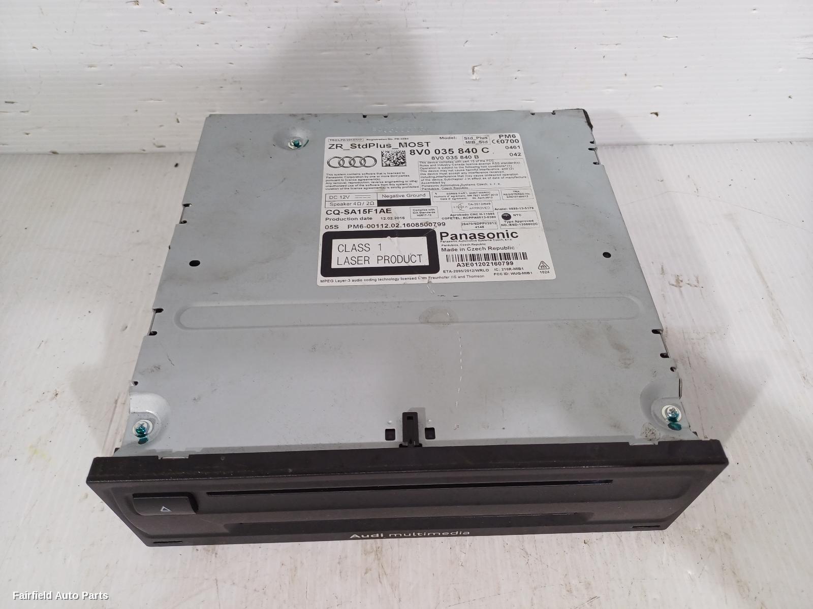 2013-2020 Audi A3 Radio Cd Dvd Sat Tv
