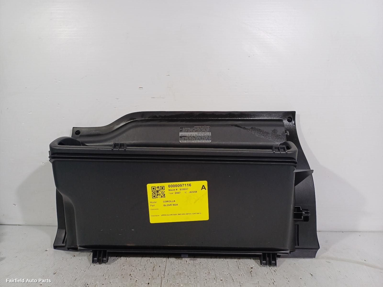 2007-2012 Toyota Corolla Glove Box