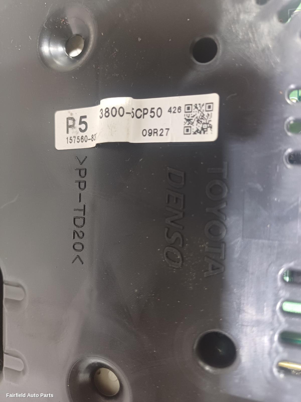 2011-2014 Toyota Yaris Instrument Cluster