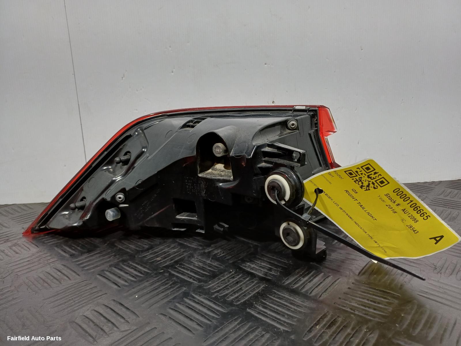 2018-2024 Audi Q8 Right Taillight