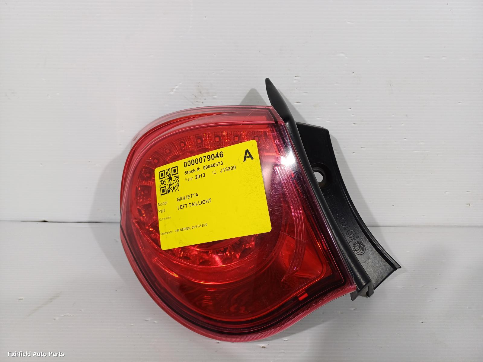 2011-2020 Alfa Romeo Giulietta Left Taillight