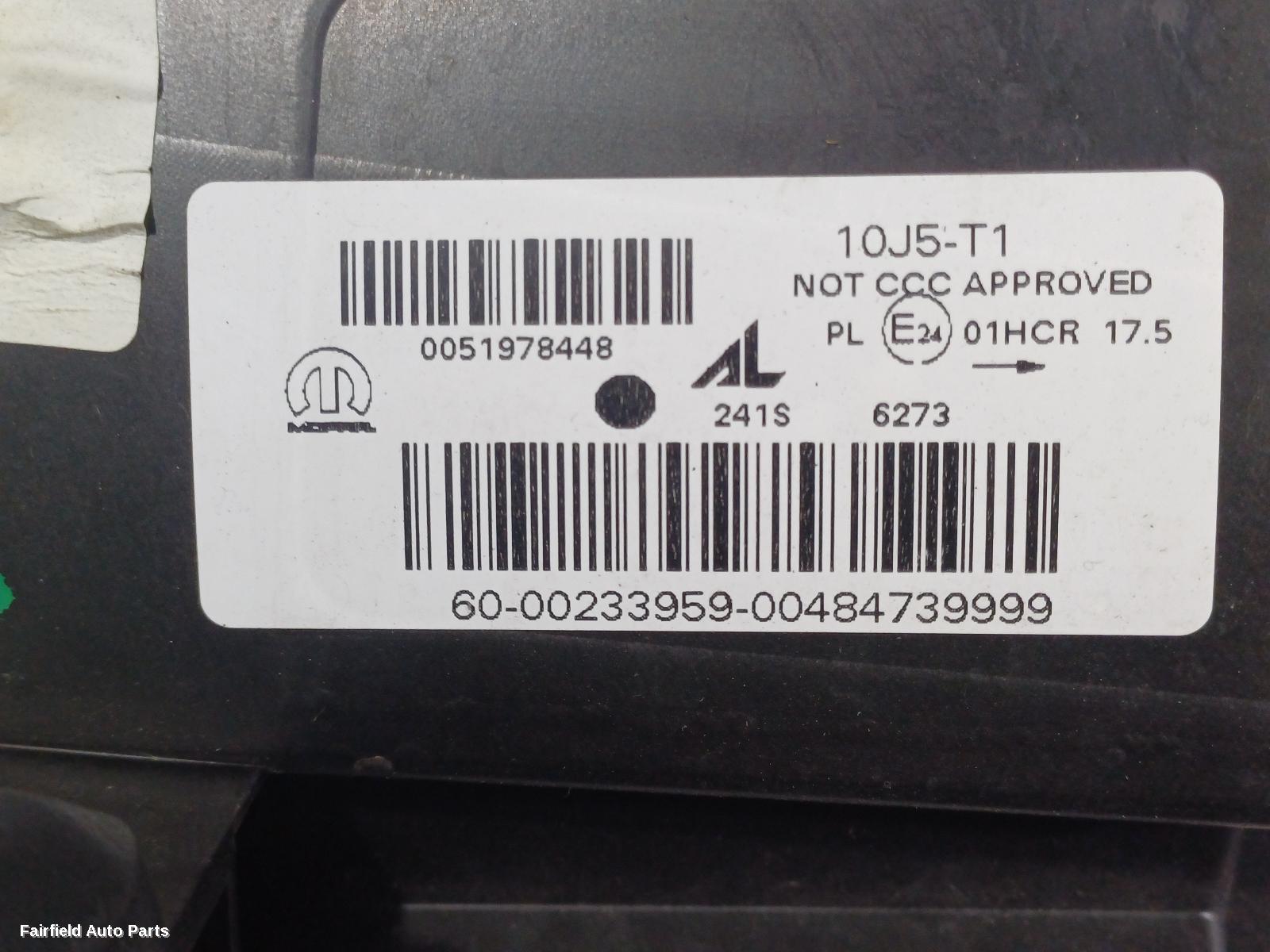 2015-2020 Fiat 500x Left Headlamp
