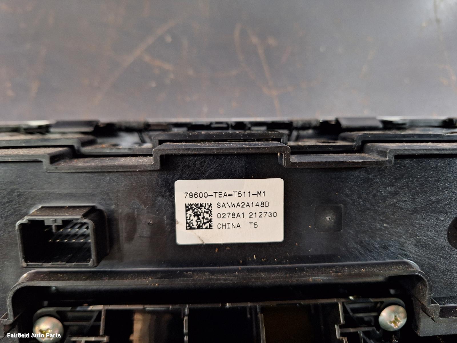 2016-2021 Honda Civic Heater Ac Controls