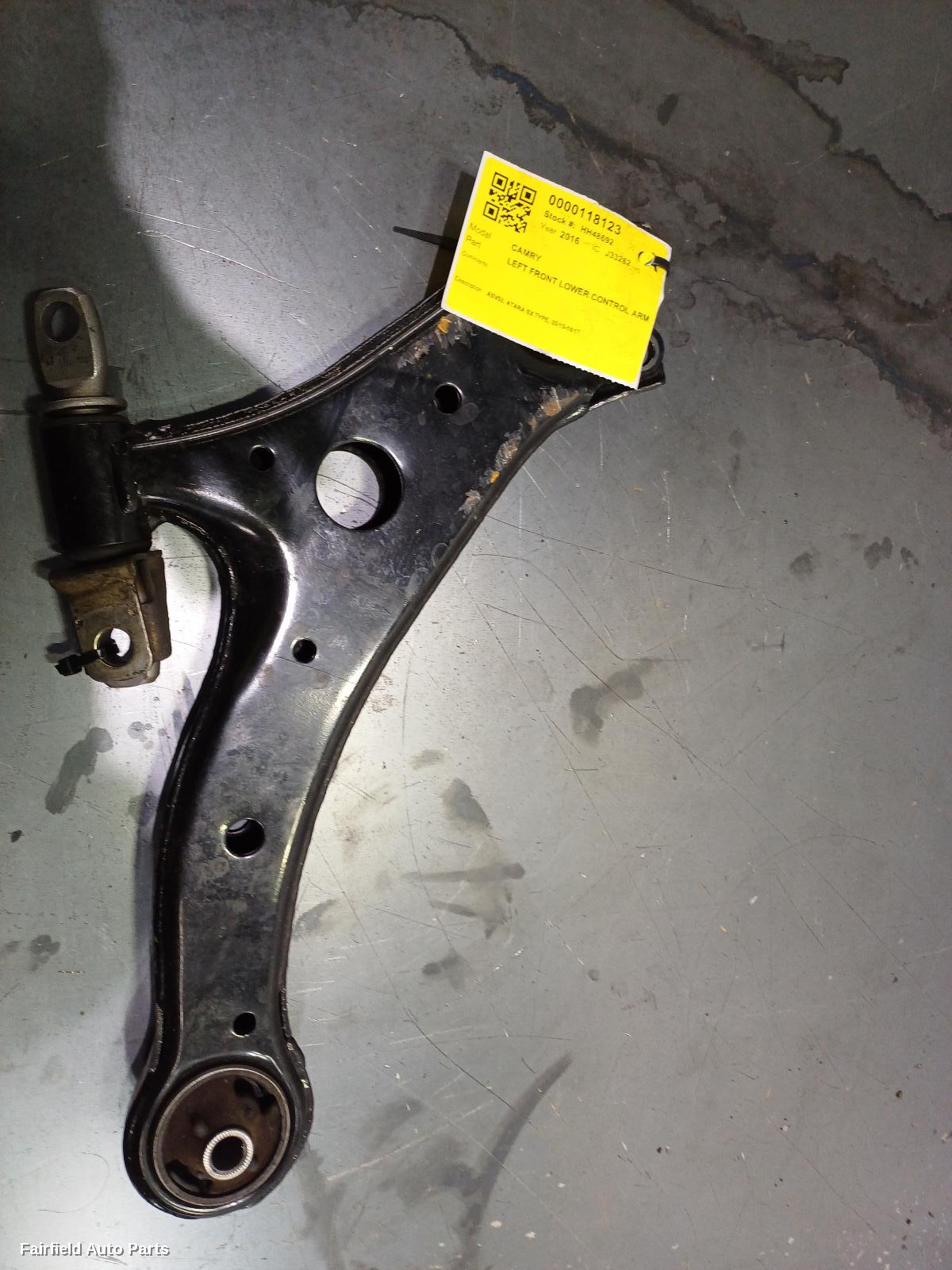2015-2017 Toyota Camry Left Front Lower Control Arm