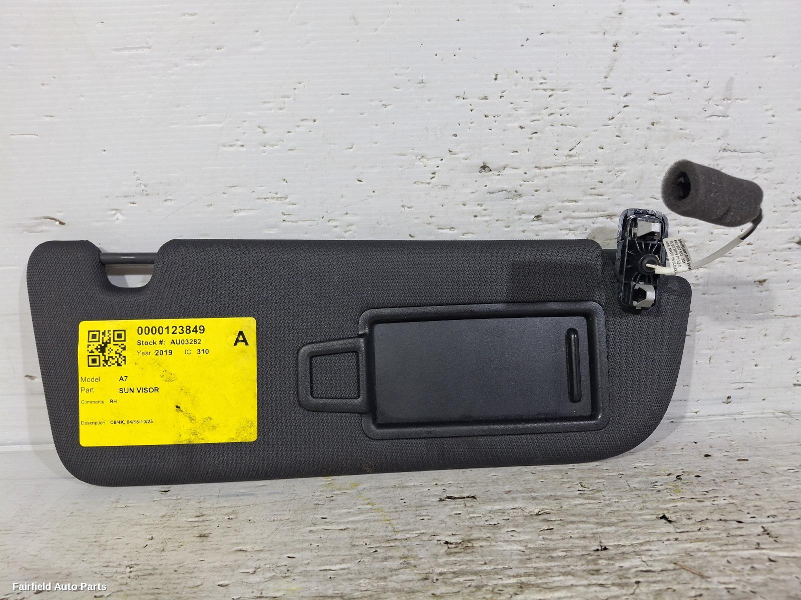 2018-2025 Audi A7 Sunvisor