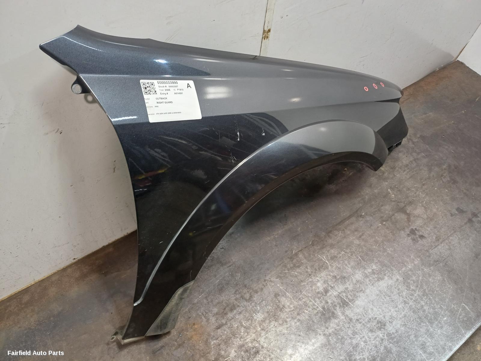 2006-2009 Subaru Outback Right Guard