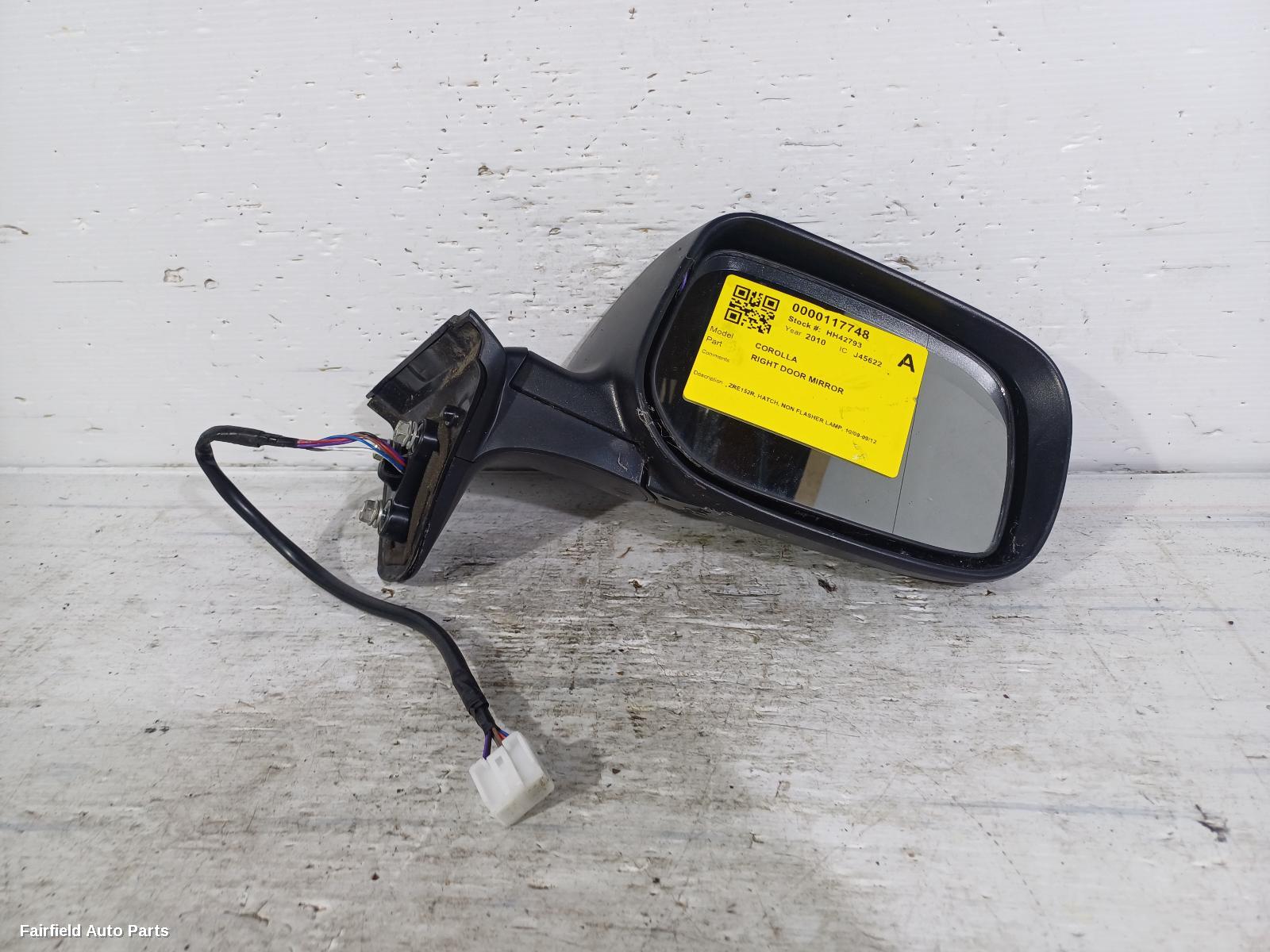 2009-2012 Toyota Corolla Right Door Mirror