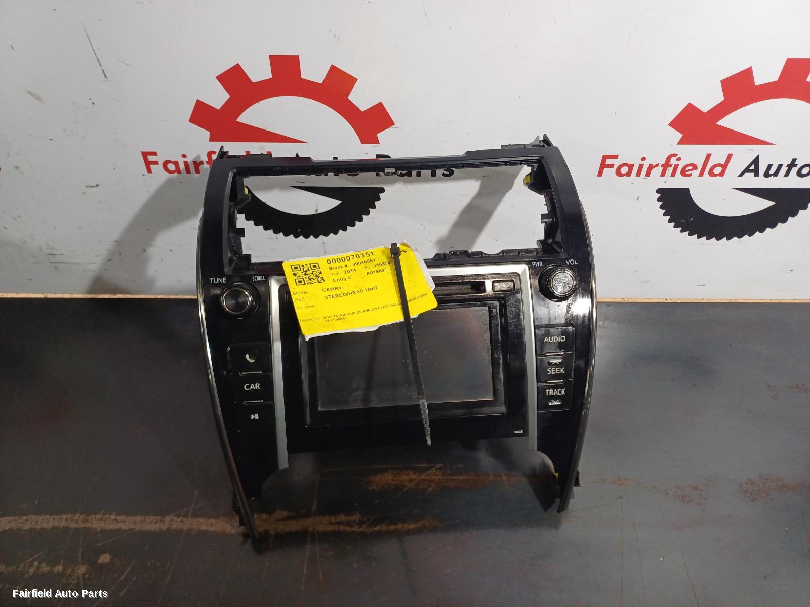 2011-2015 Toyota Camry Radio Cd Dvd Sat Tv