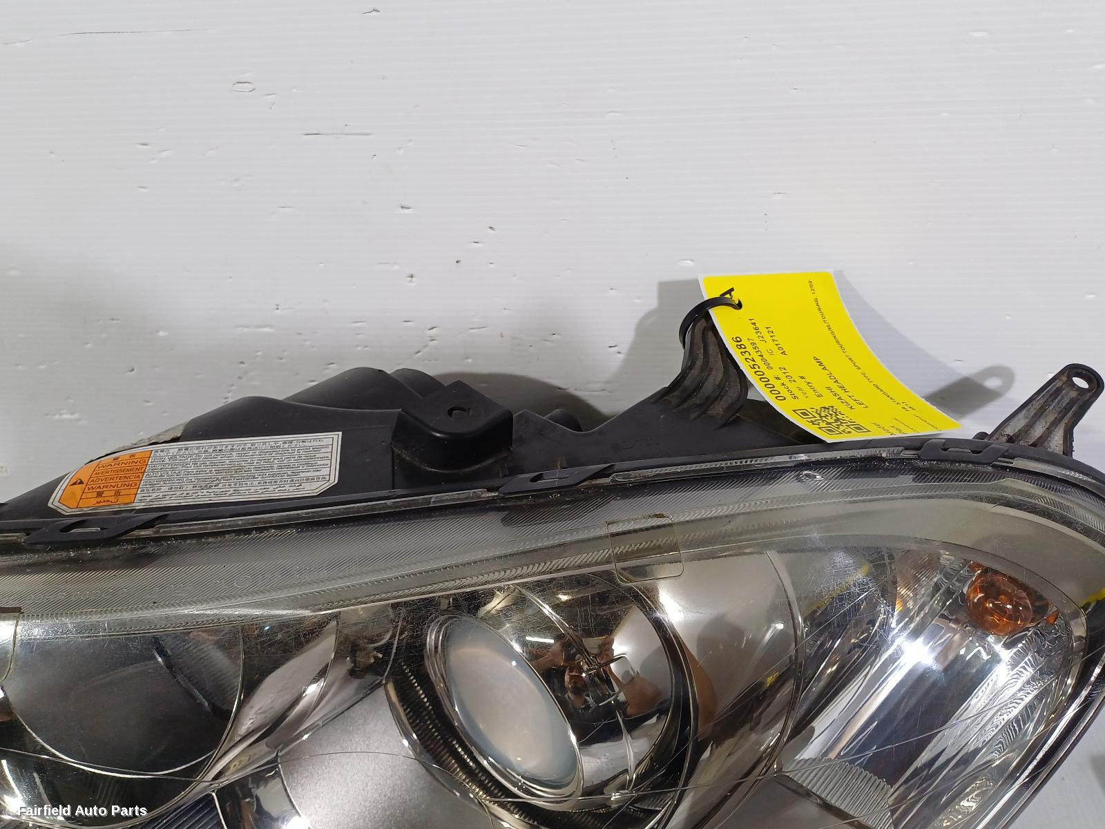 2009-2013 Suzuki Kizashi Left Headlamp