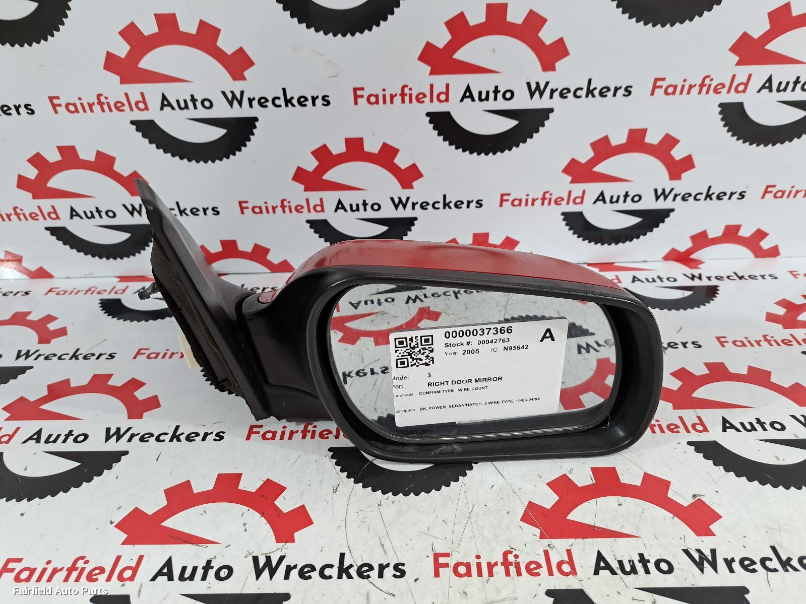 2003-2009 Mazda 3 Right Door Mirror