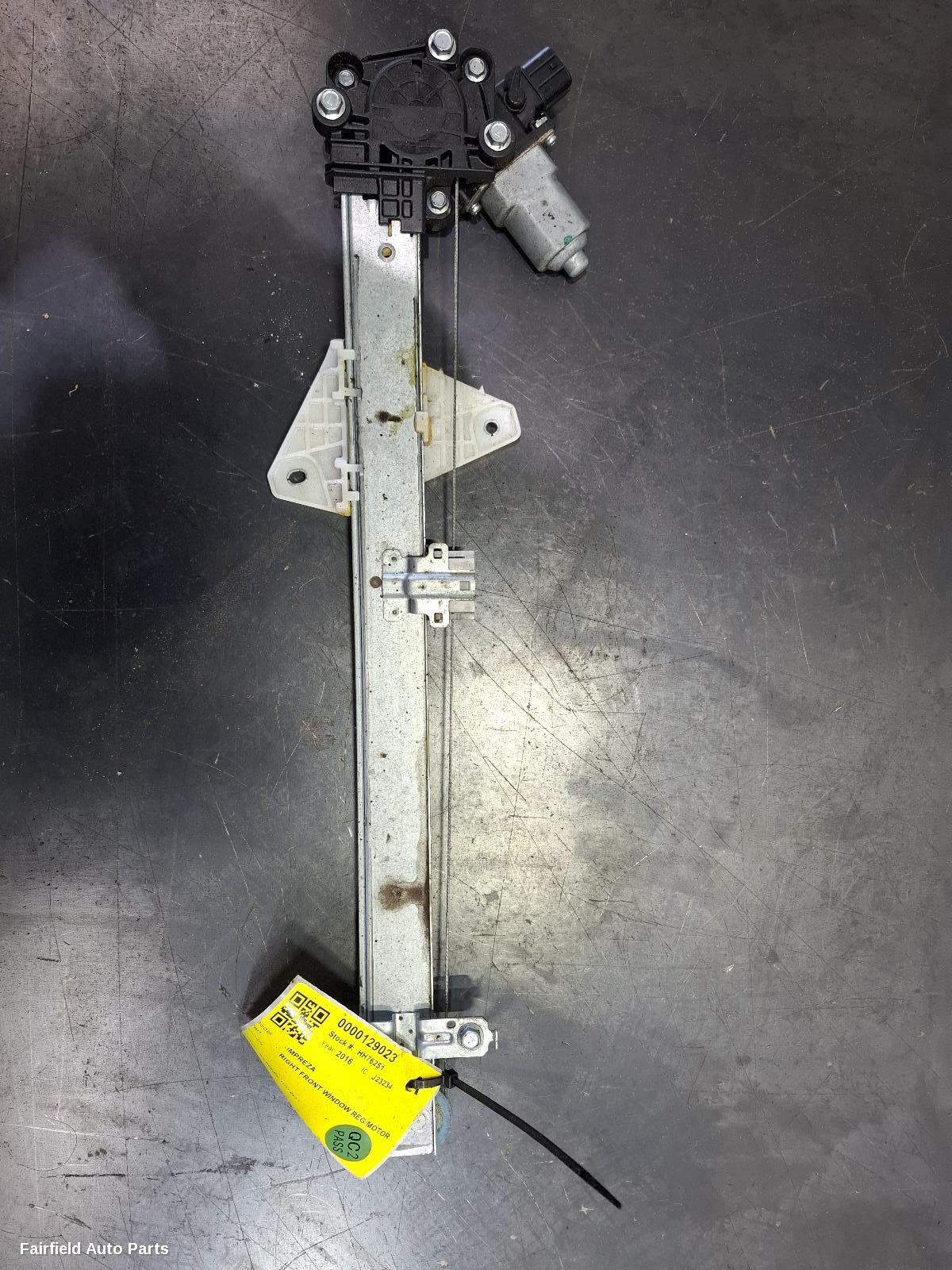 2011-2017 Subaru Impreza Right Front Window Reg Motor