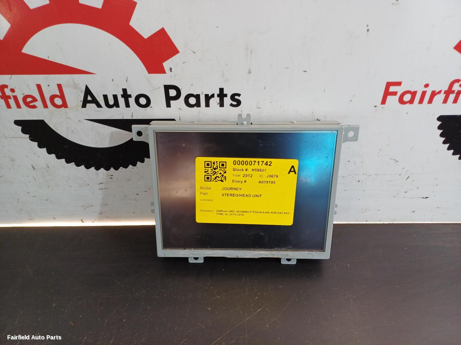 2011-2016 Dodge Journey Radio Cd Dvd Sat Tv