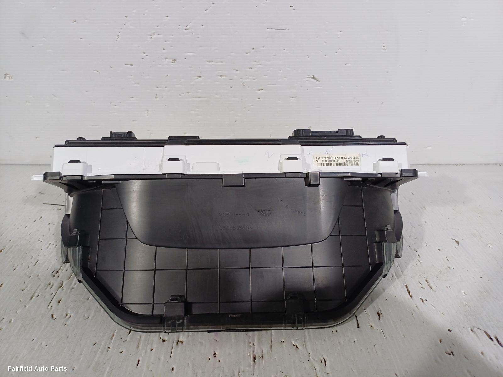 2020-2026 Mazda Bt50 Instrument Cluster
