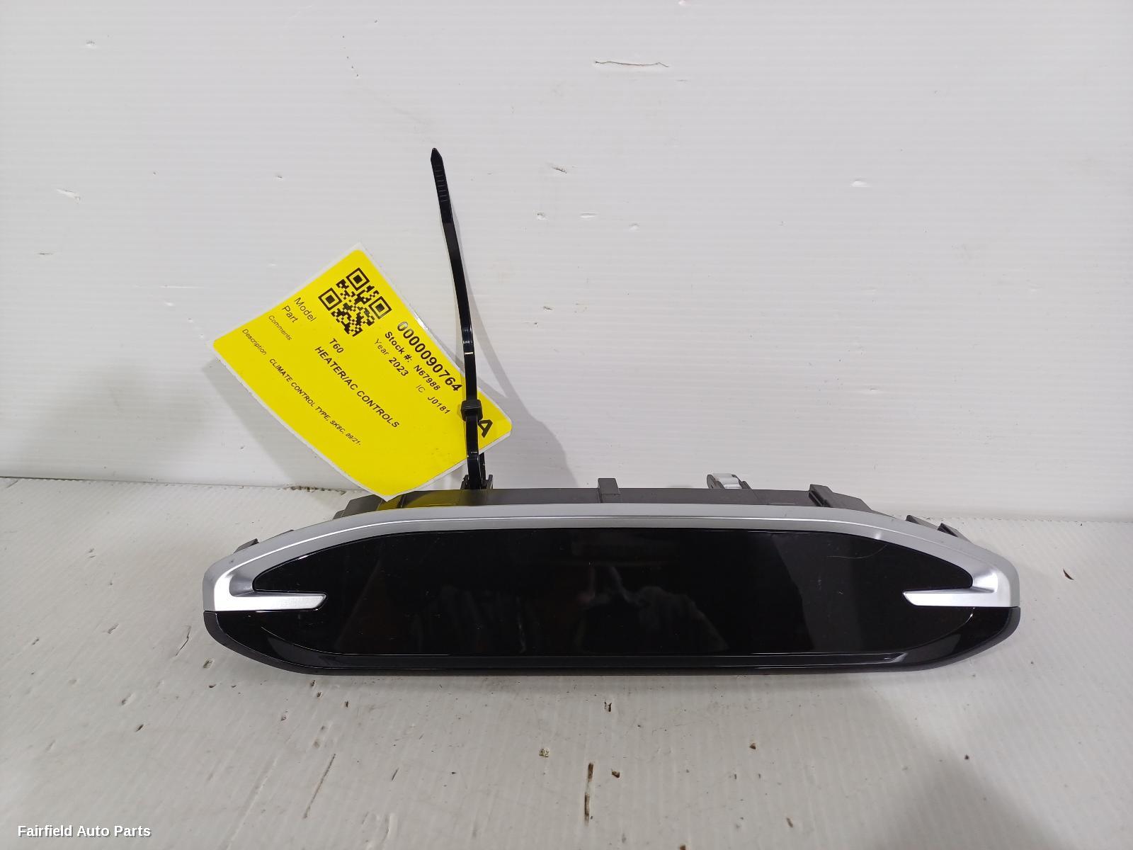 2021-2025 Ldv T60 Heater Ac Controls
