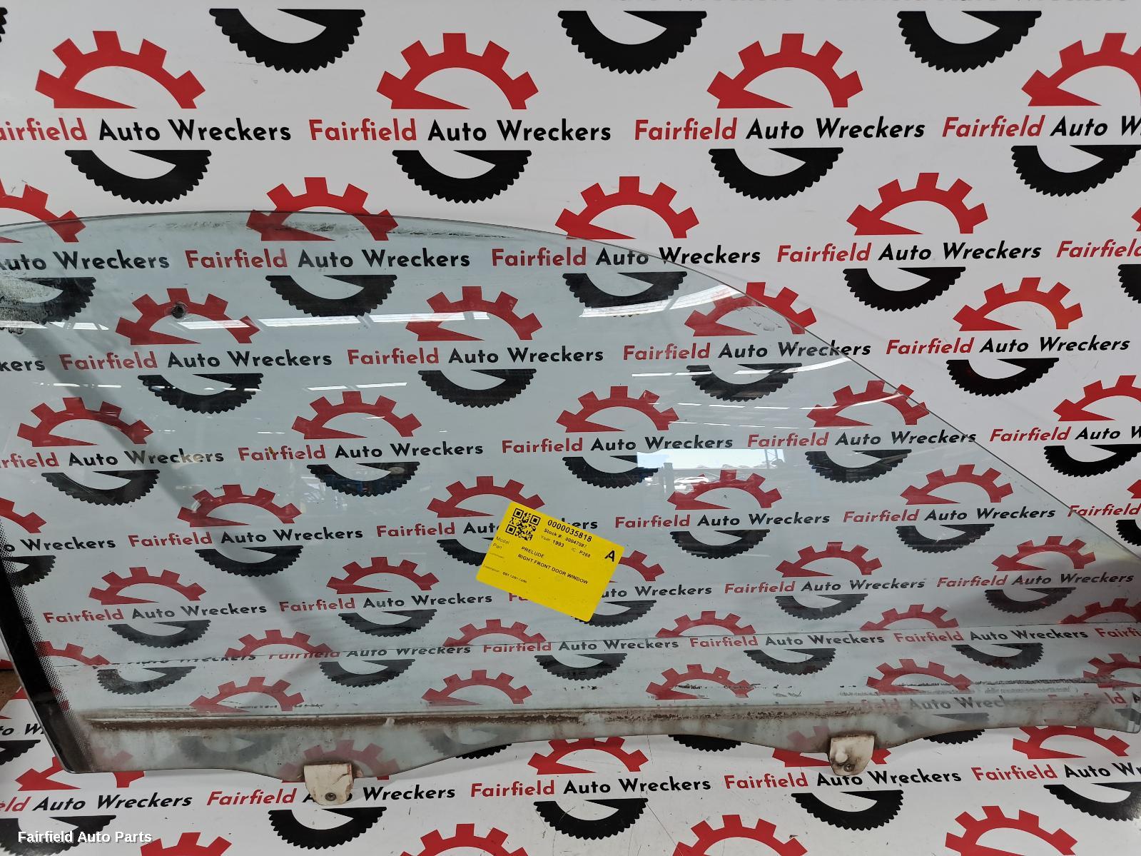 1991-1996 Honda Prelude Right Front Door Window