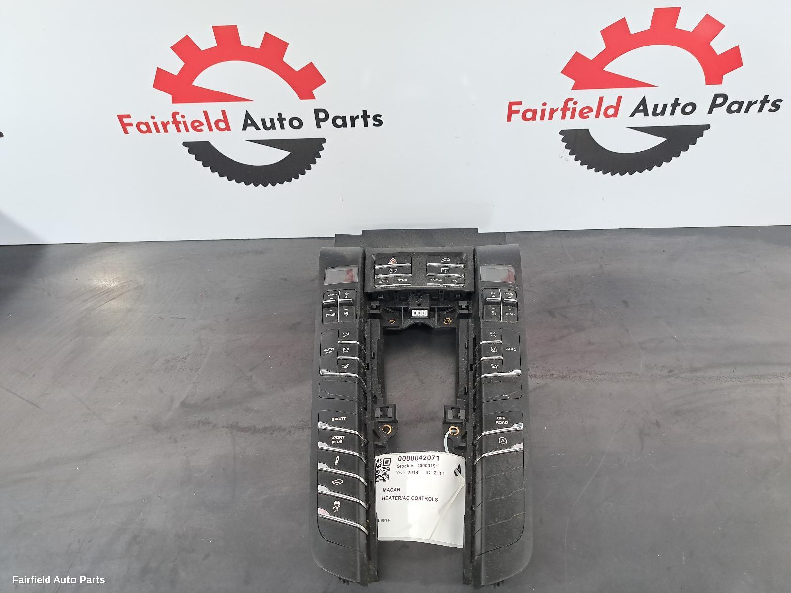 2014-2025 Porsche Macan Heater Ac Controls