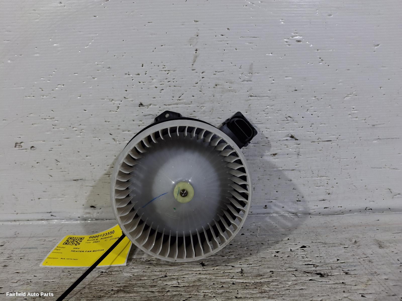 2014-2021 Honda Hrv Heater Fan Motor