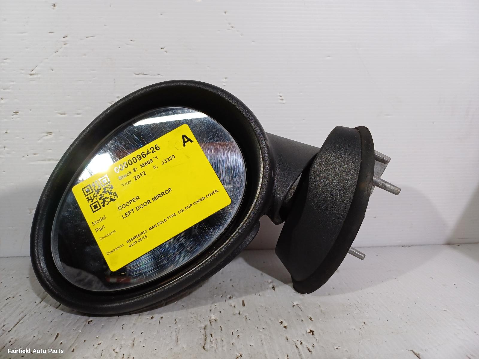2007-2015 Mini Cooper Left Door Mirror
