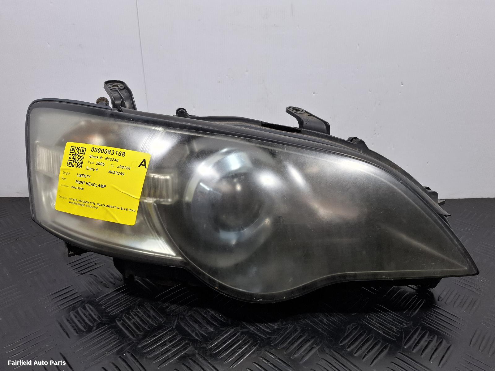 2003-2005 Subaru Liberty Right Headlamp