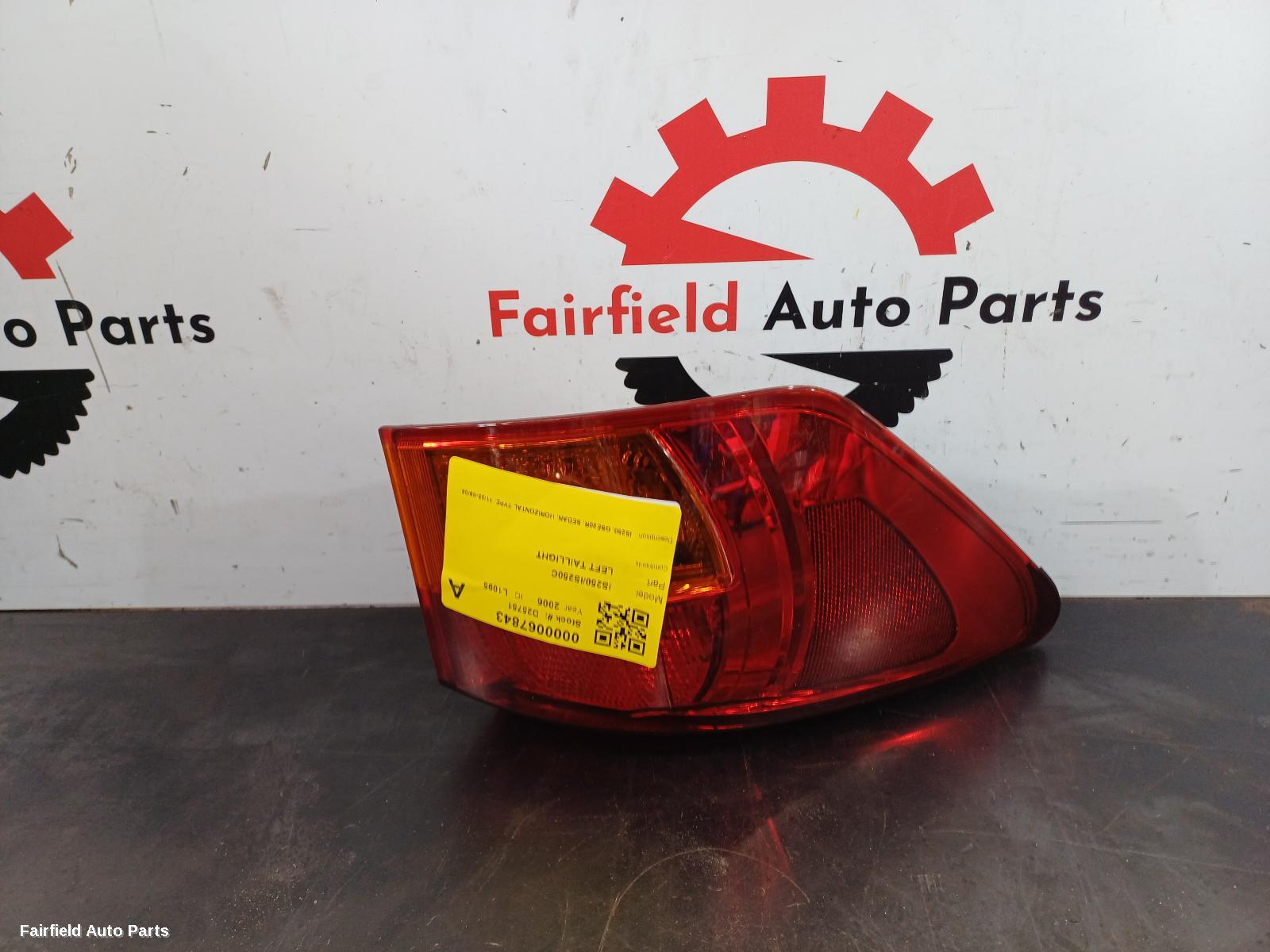 2005-2008 Lexus Is250/is250c Left Taillight