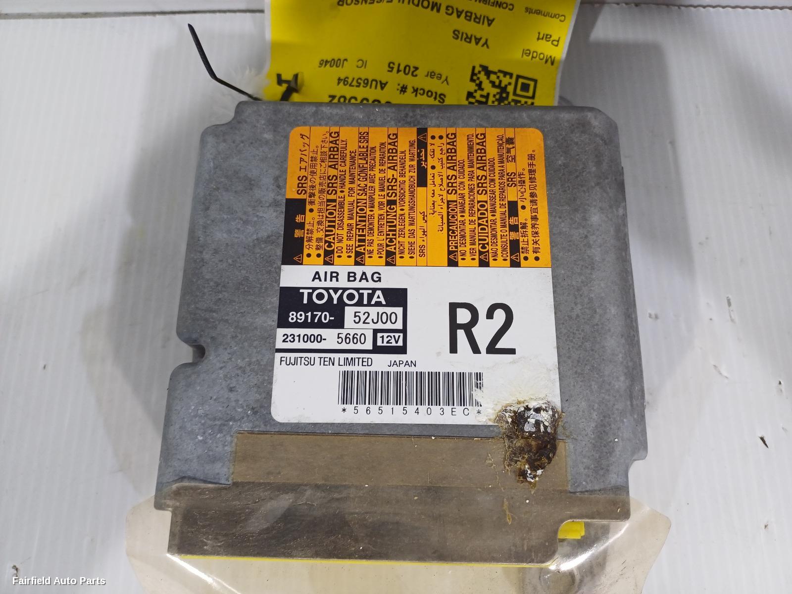 2011-2019 Toyota Yaris Airbag Module Sensor