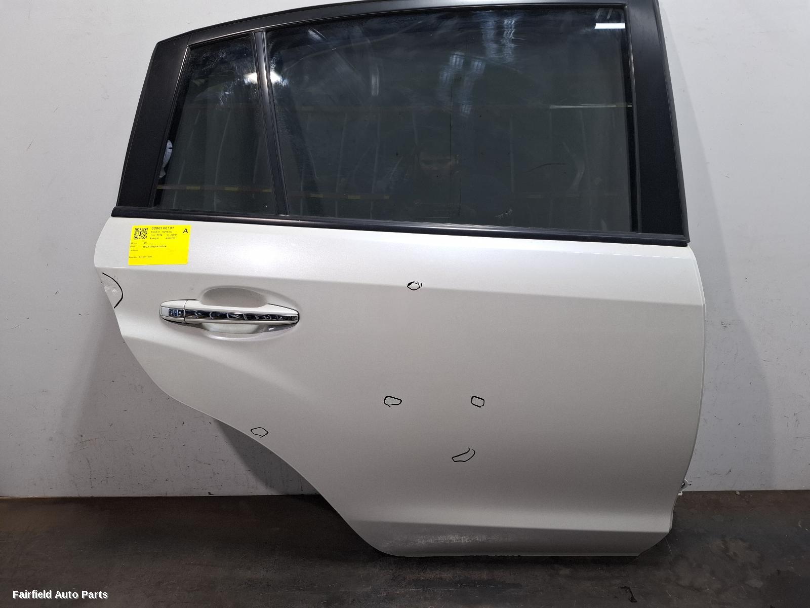 2011-2017 Subaru Xv Right Rear Door Sliding