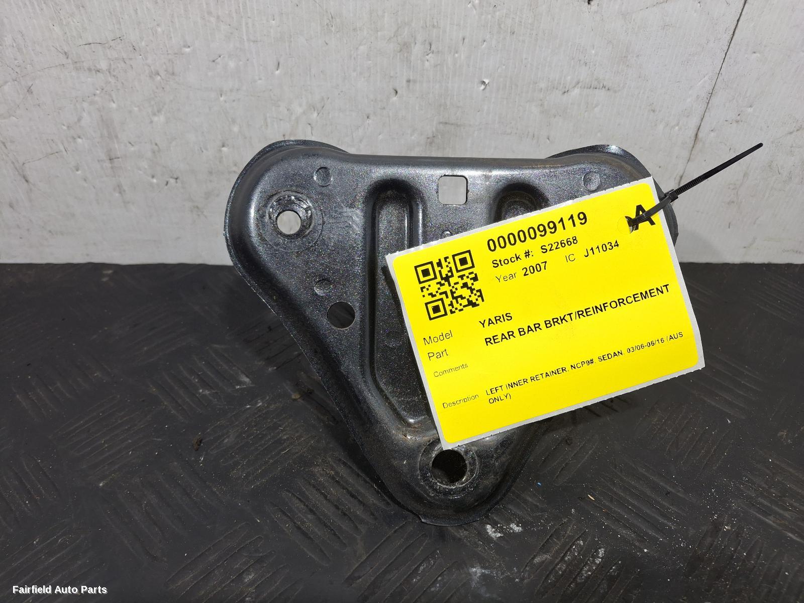 2006-2016 Toyota Yaris R Bar Bracket Reinfo
