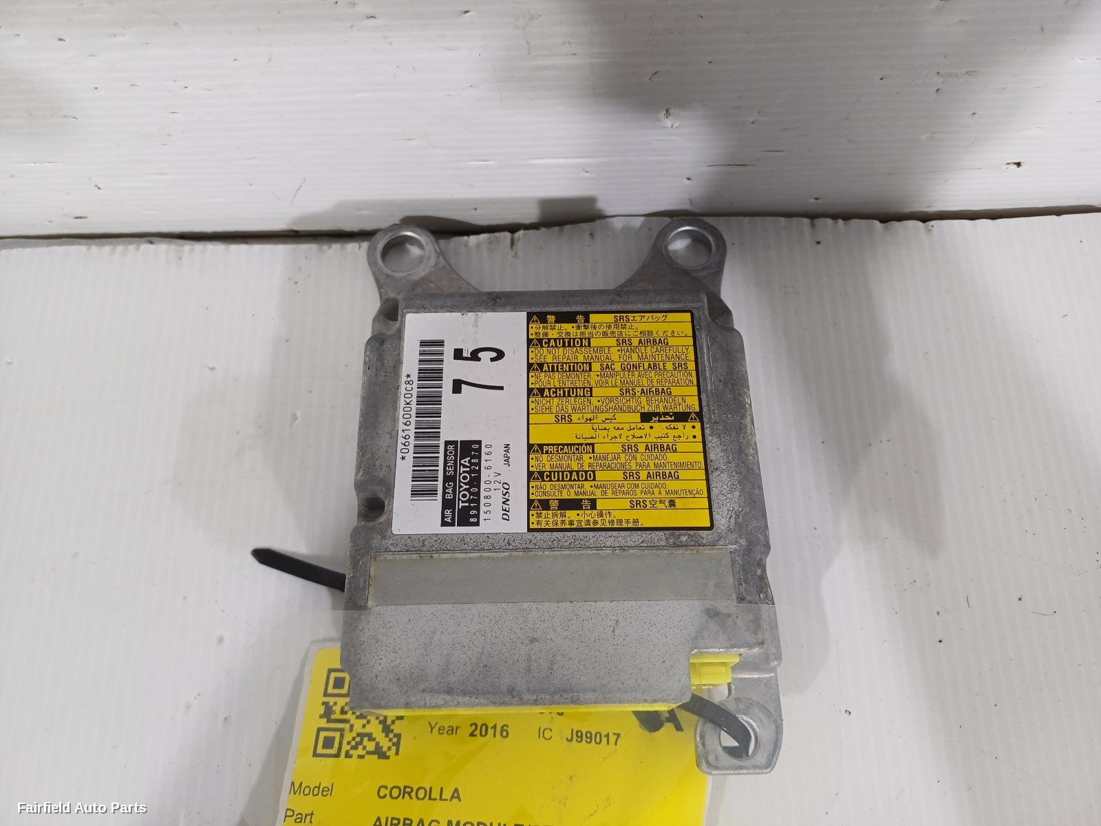 2012-2018 Toyota Corolla Airbag Module Sensor