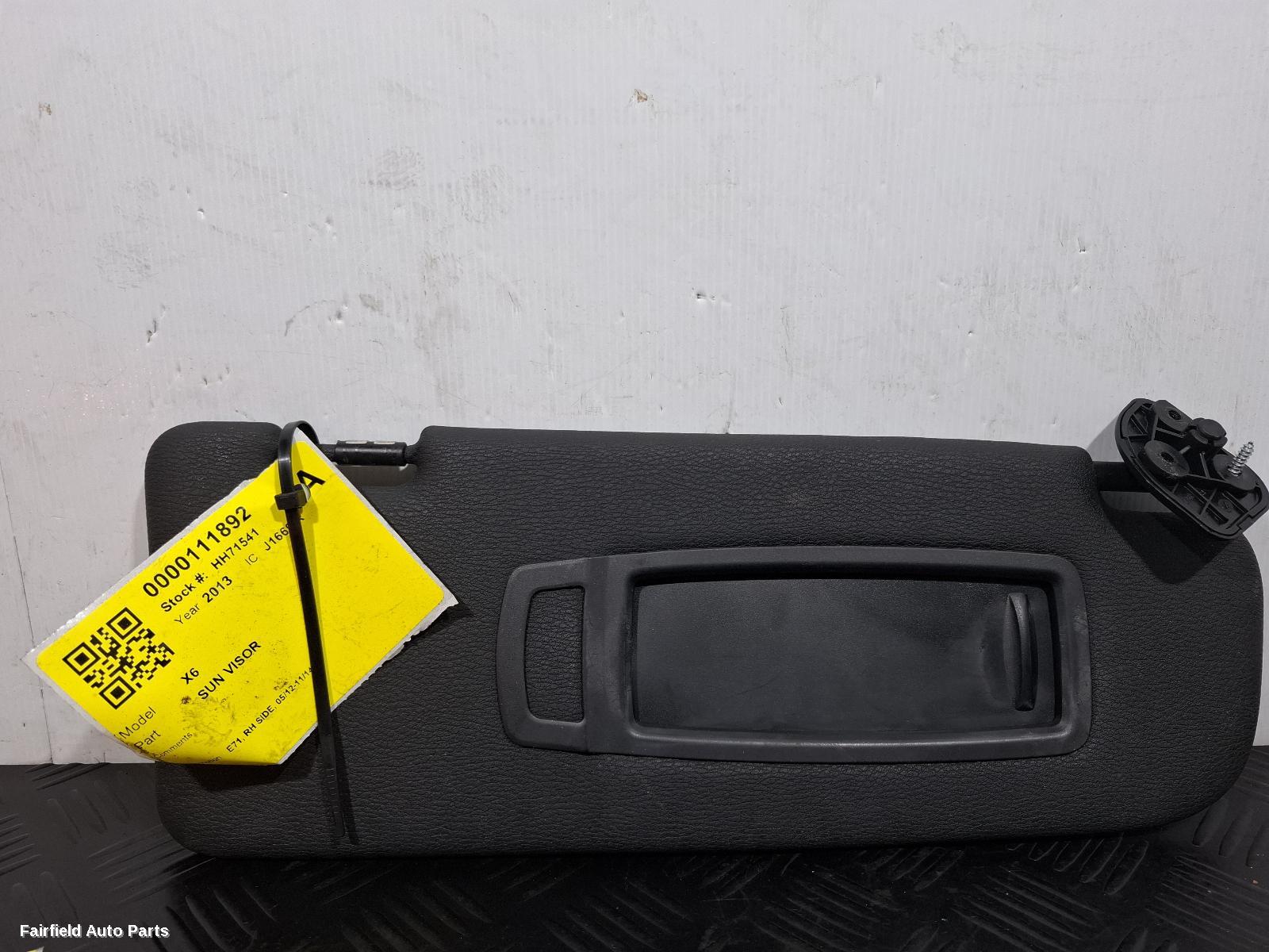 2012-2014 Bmw X6 Sunvisor