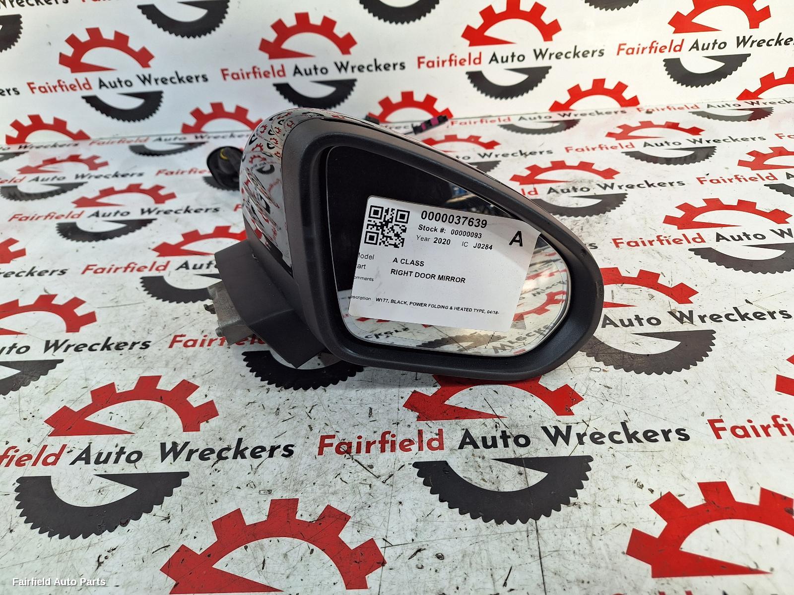 2018-2023 Mercedes A Class Right Door Mirror