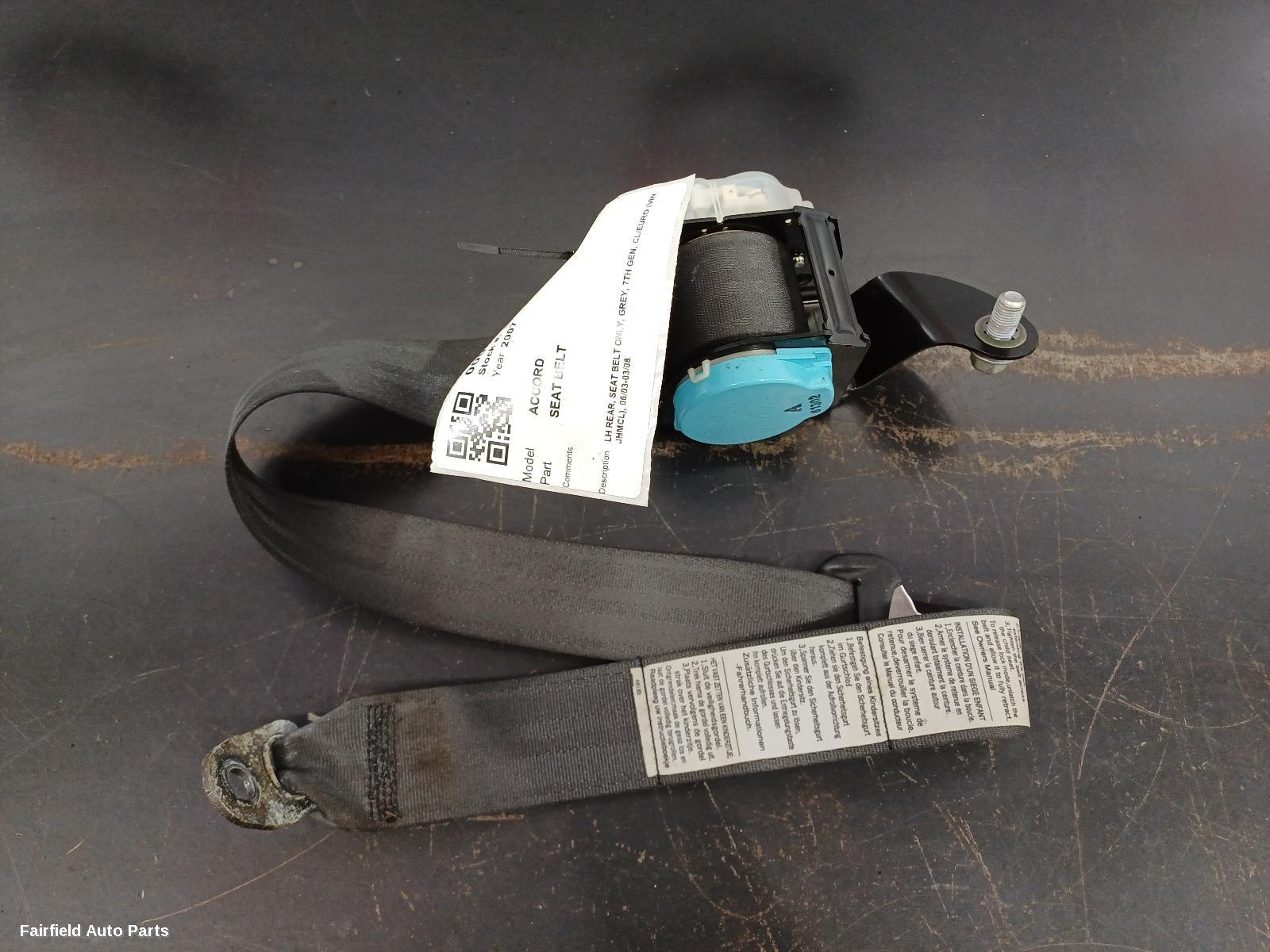 2003-2008 Honda Accord Seatbelt Stalk