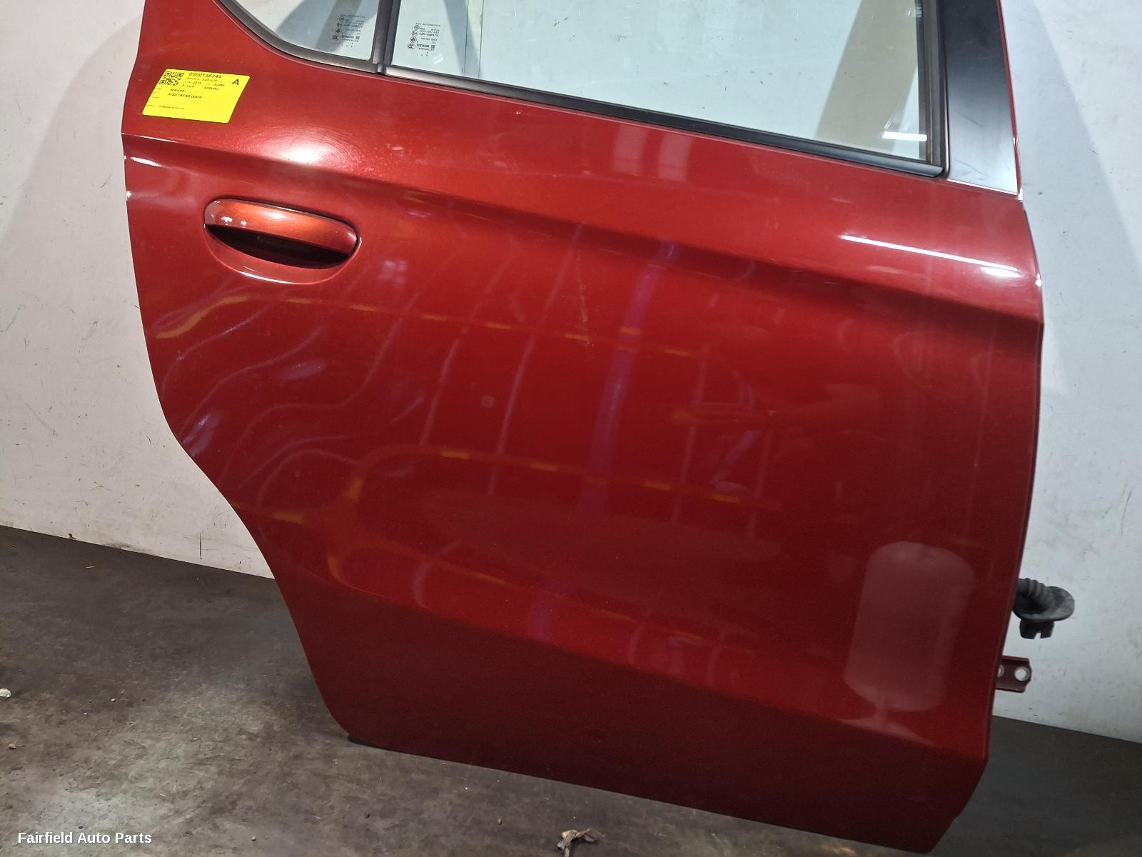2014-2016 Mitsubishi Mirage Right Rear Door Sliding