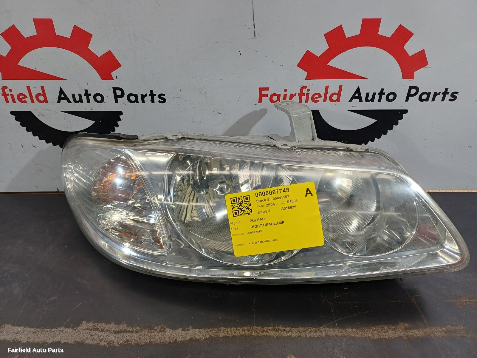 2003-2005 Nissan Pulsar Right Headlamp