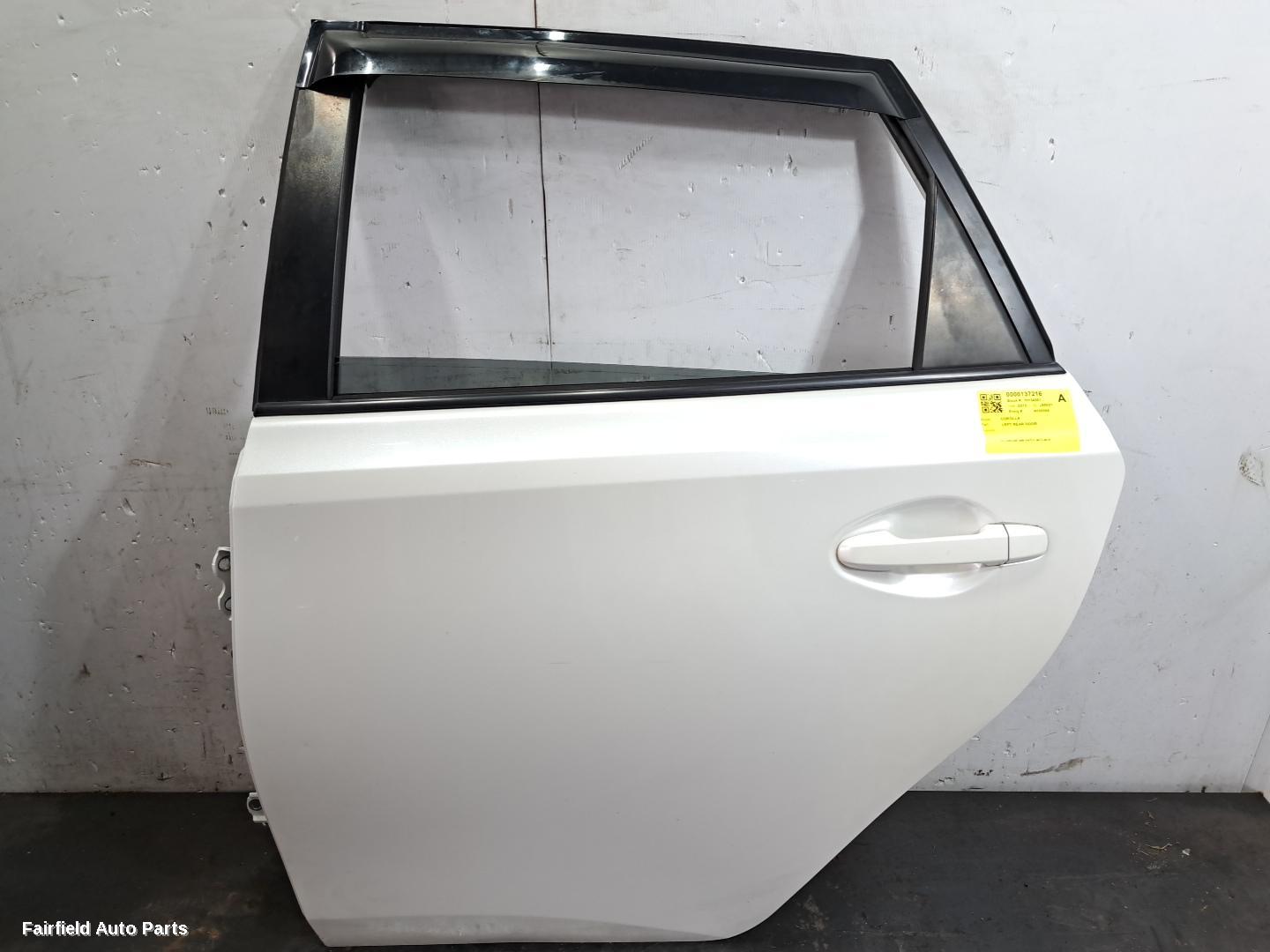 2012-2018 Toyota Corolla Left Rear Door Sliding