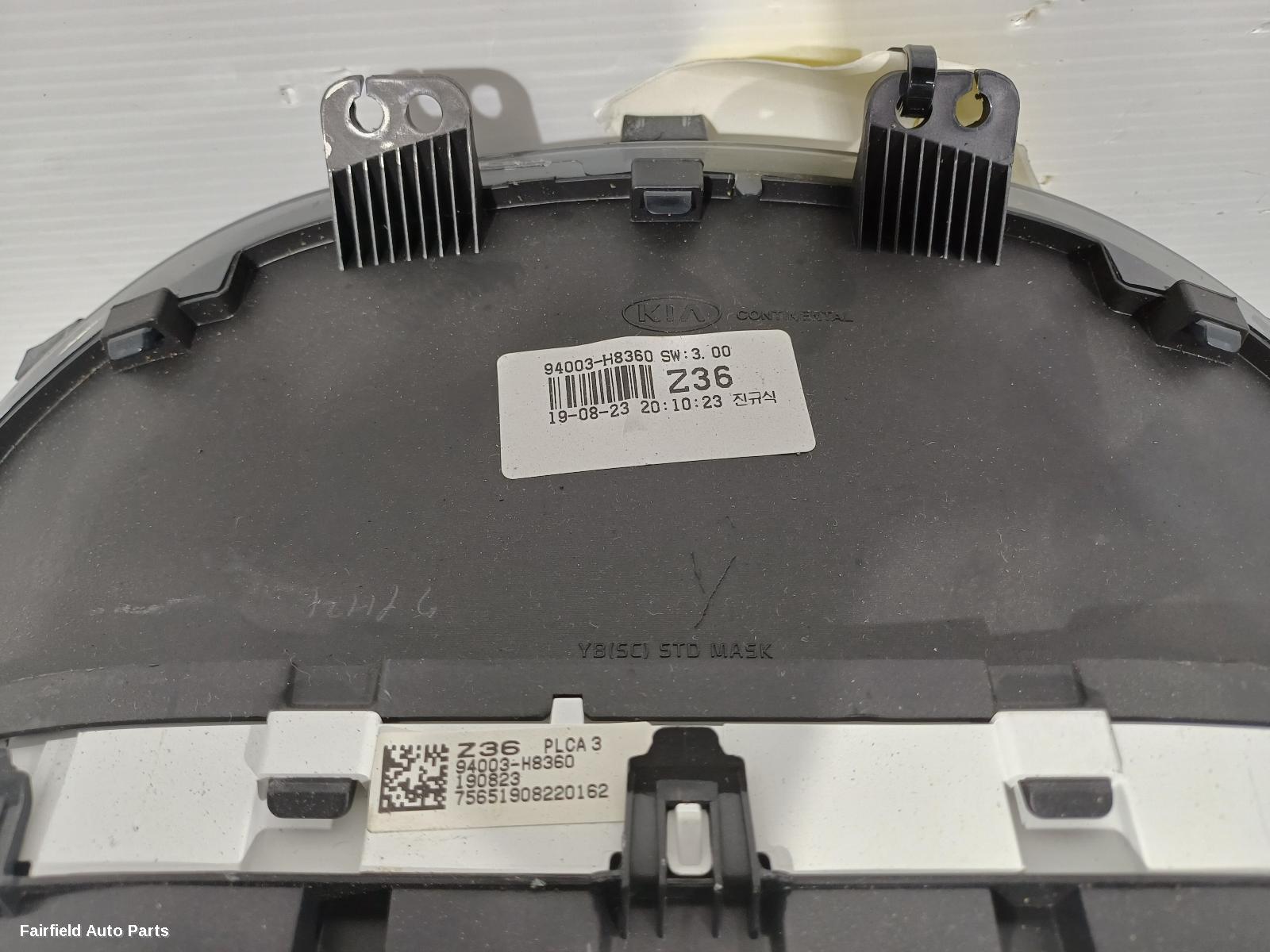 2016-2020 Kia Rio Instrument Cluster