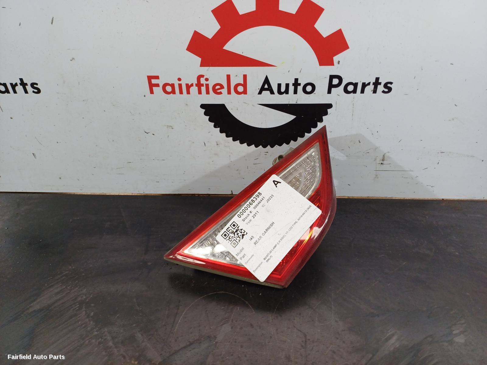 2010-2013 Hyundai I45 Rear Garnish