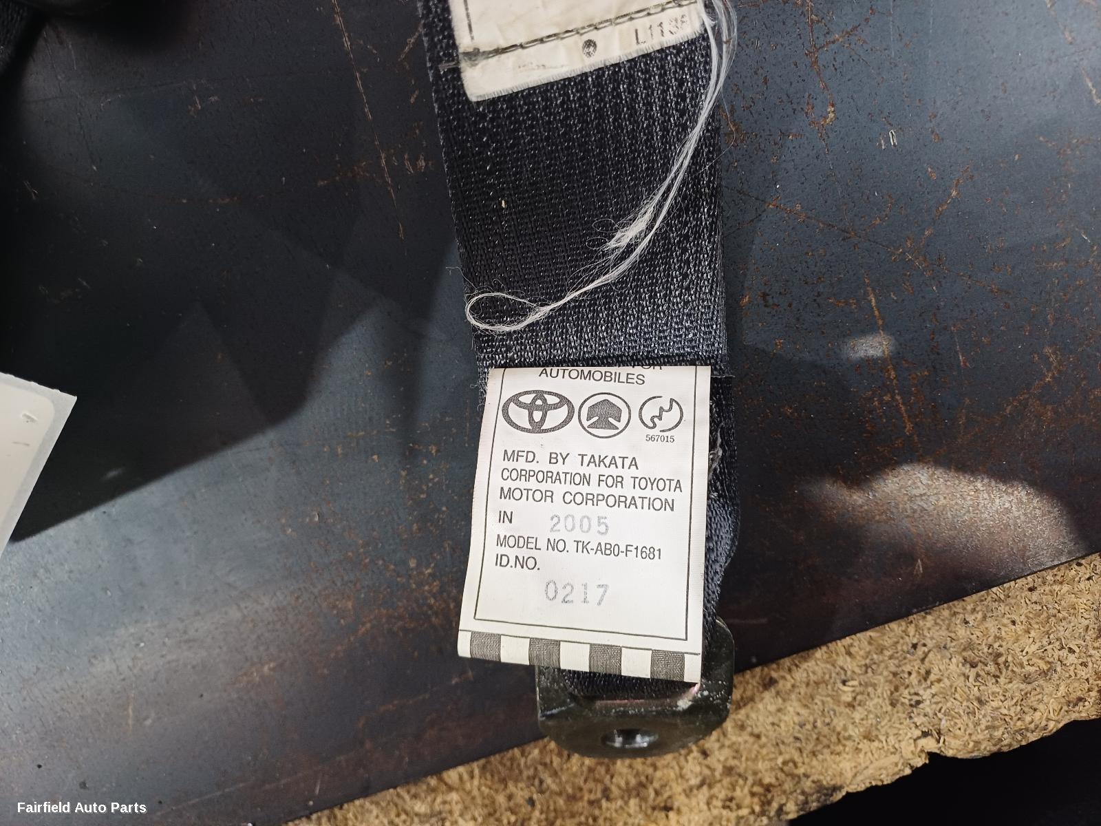 2001-2007 Toyota Corolla Seatbelt Stalk