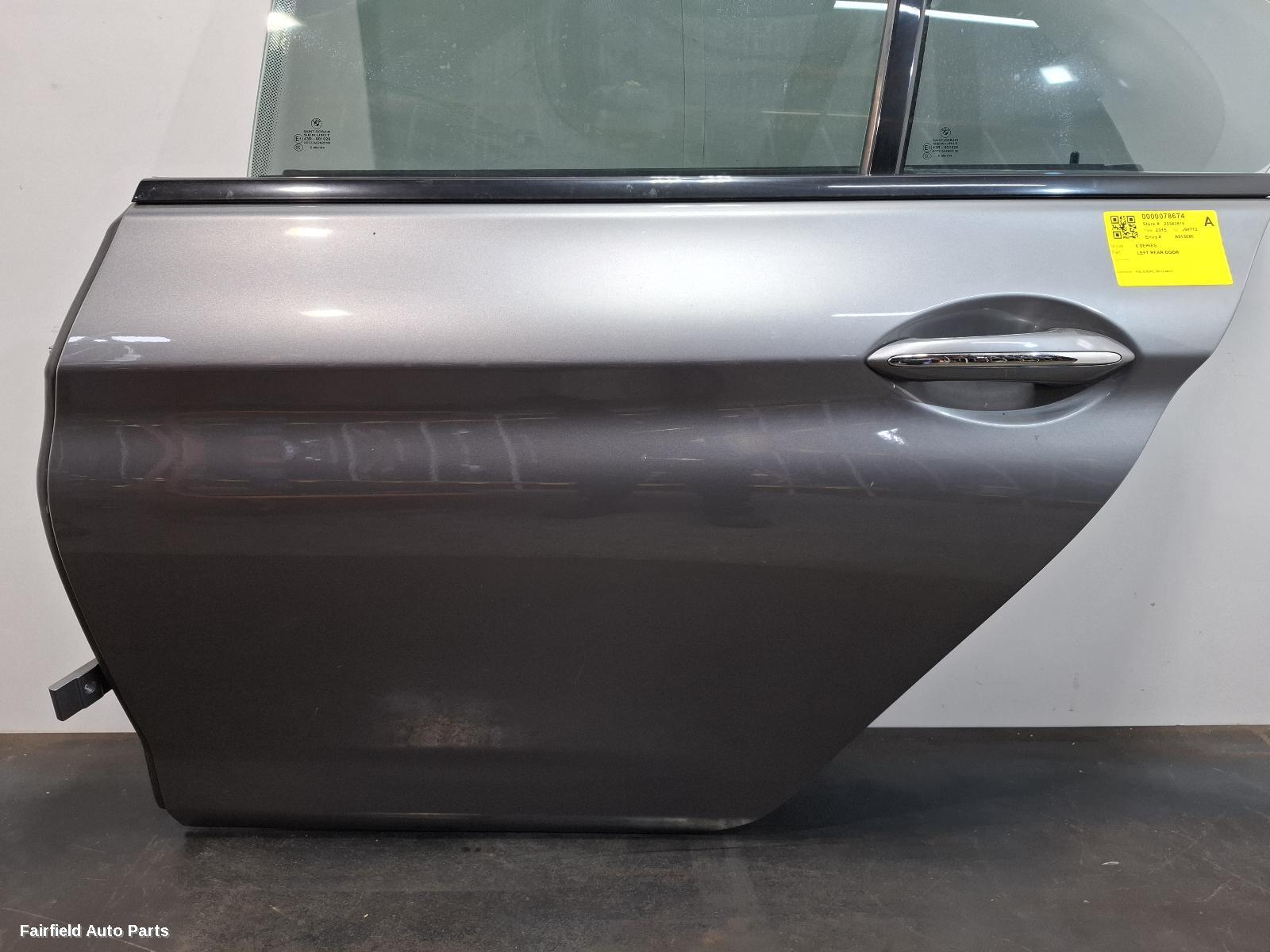 2012-2018 Bmw 6 Series Left Rear Door Sliding
