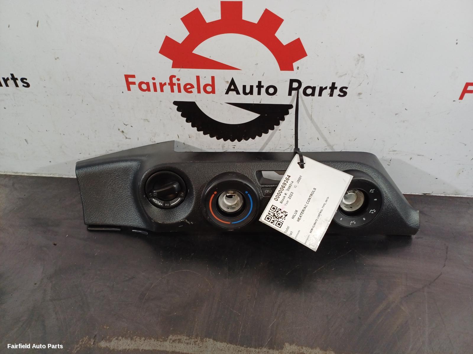 2015-2024 Toyota Hilux Heater Ac Controls