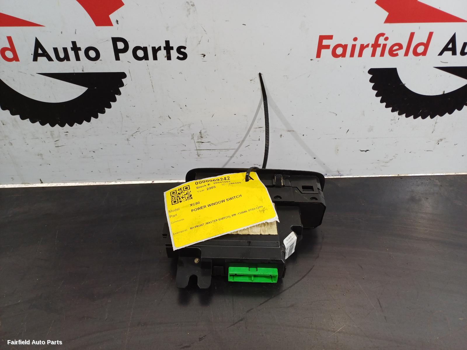 2003-2014 Volvo Xc90 Pwr Dr Wind Switch