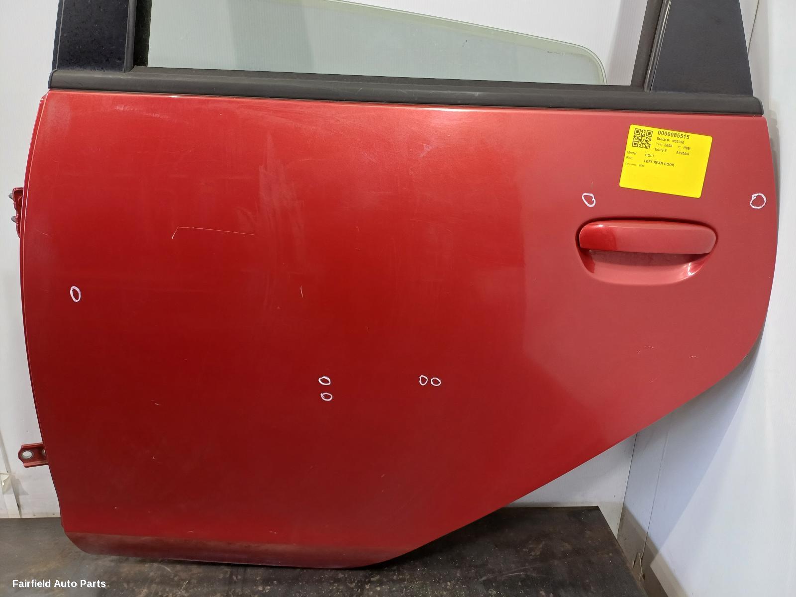 2002-2011 Mitsubishi Colt Left Rear Door Sliding