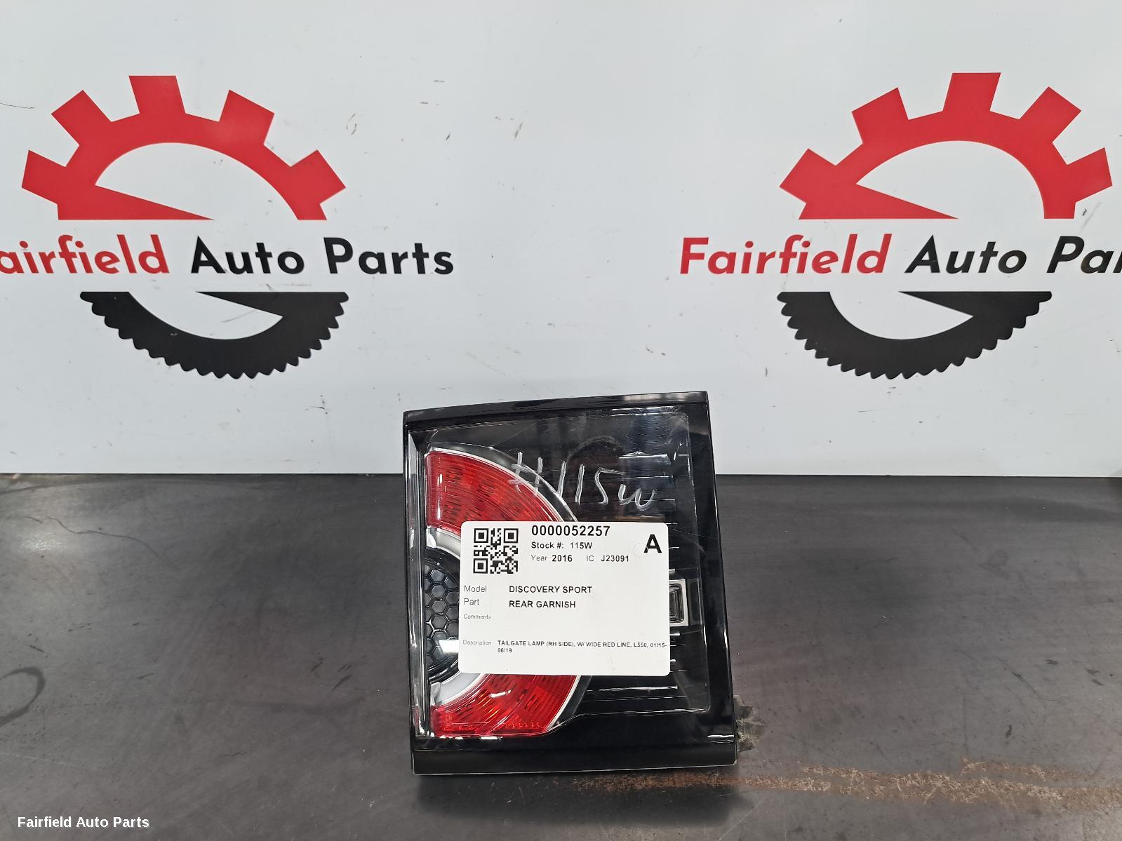 2015-2019 Land Rover Discovery Sport Rear Garnish