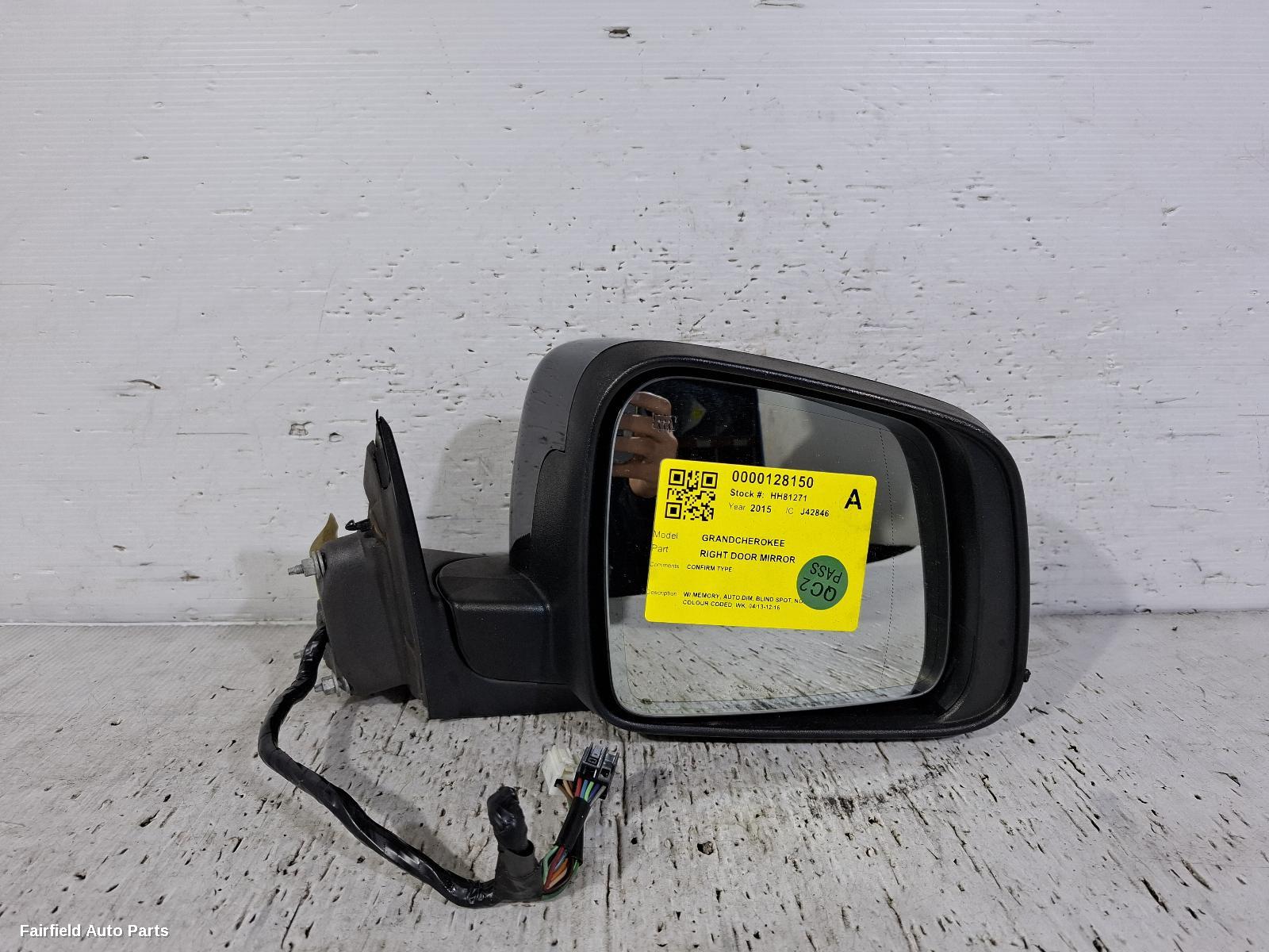 2013-2016 Jeep Grandcherokee Right Door Mirror