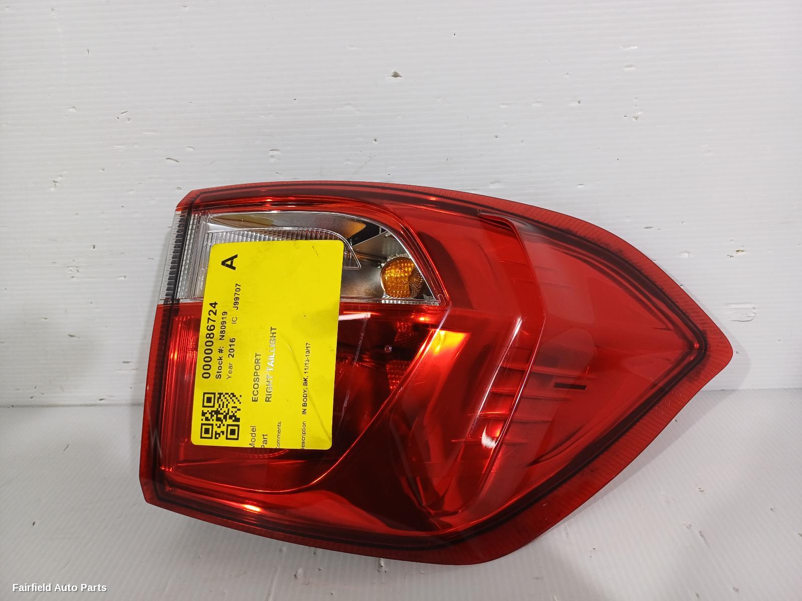 2013-2017 Ford Ecosport Right Taillight