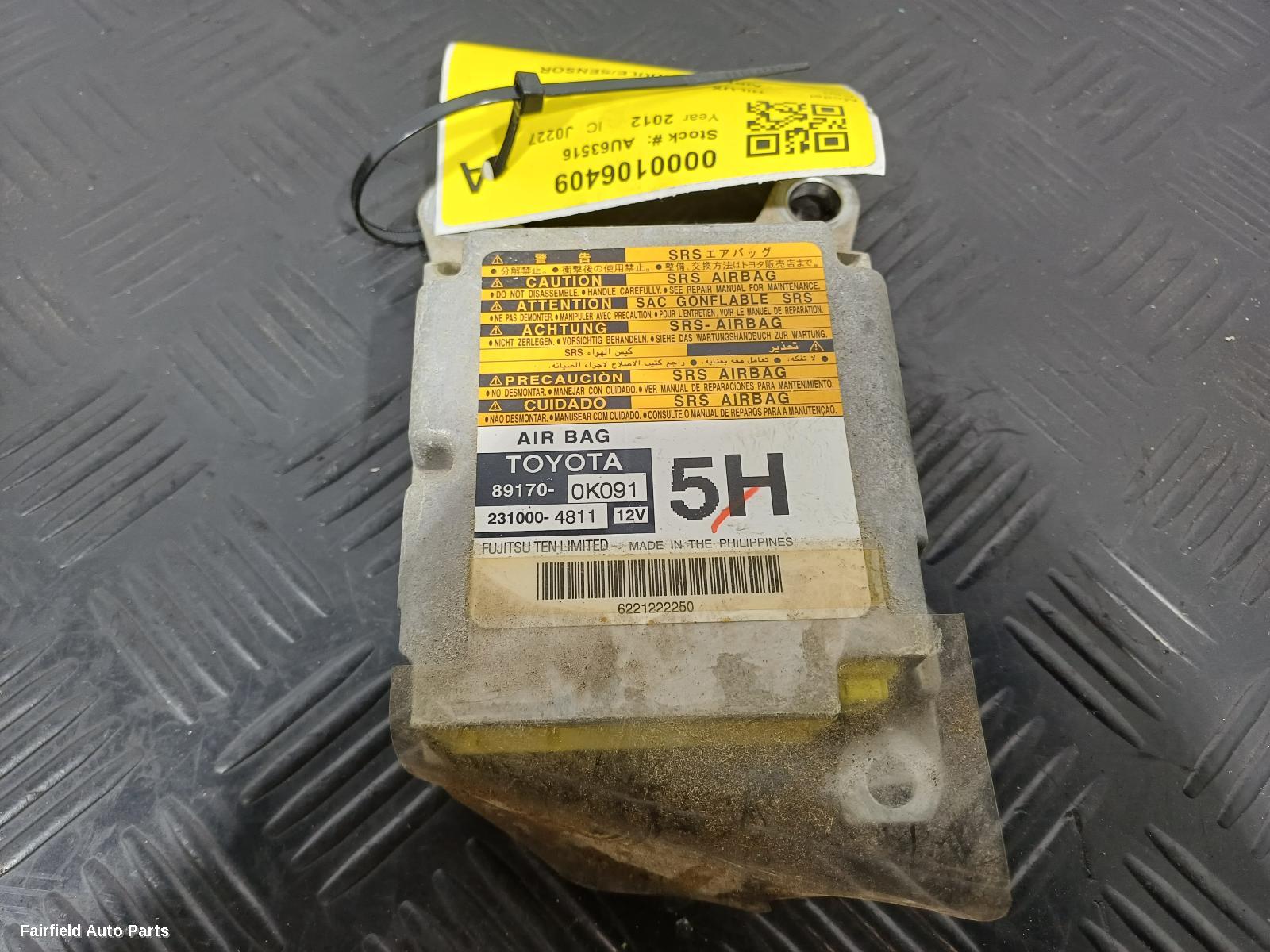 2011-2015 Toyota Hilux Airbag Module Sensor