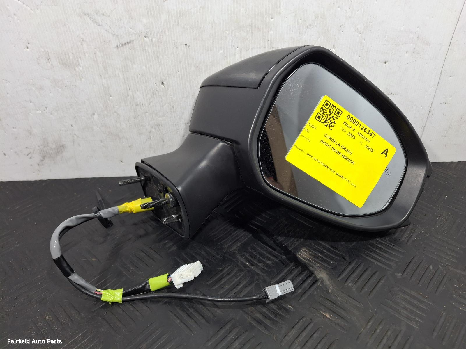2022-2026 Toyota Corolla Cross Right Door Mirror